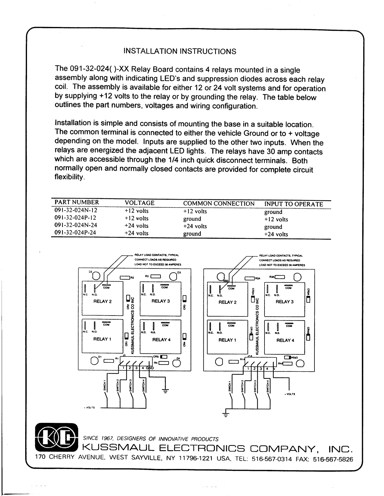 Kussmaul 091-32-024 User Manual