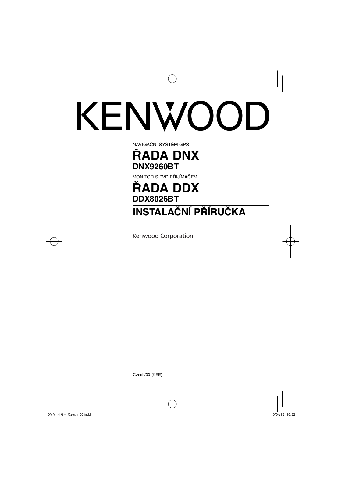 Kenwood DNX9260BT, DDX8026BT User Manual