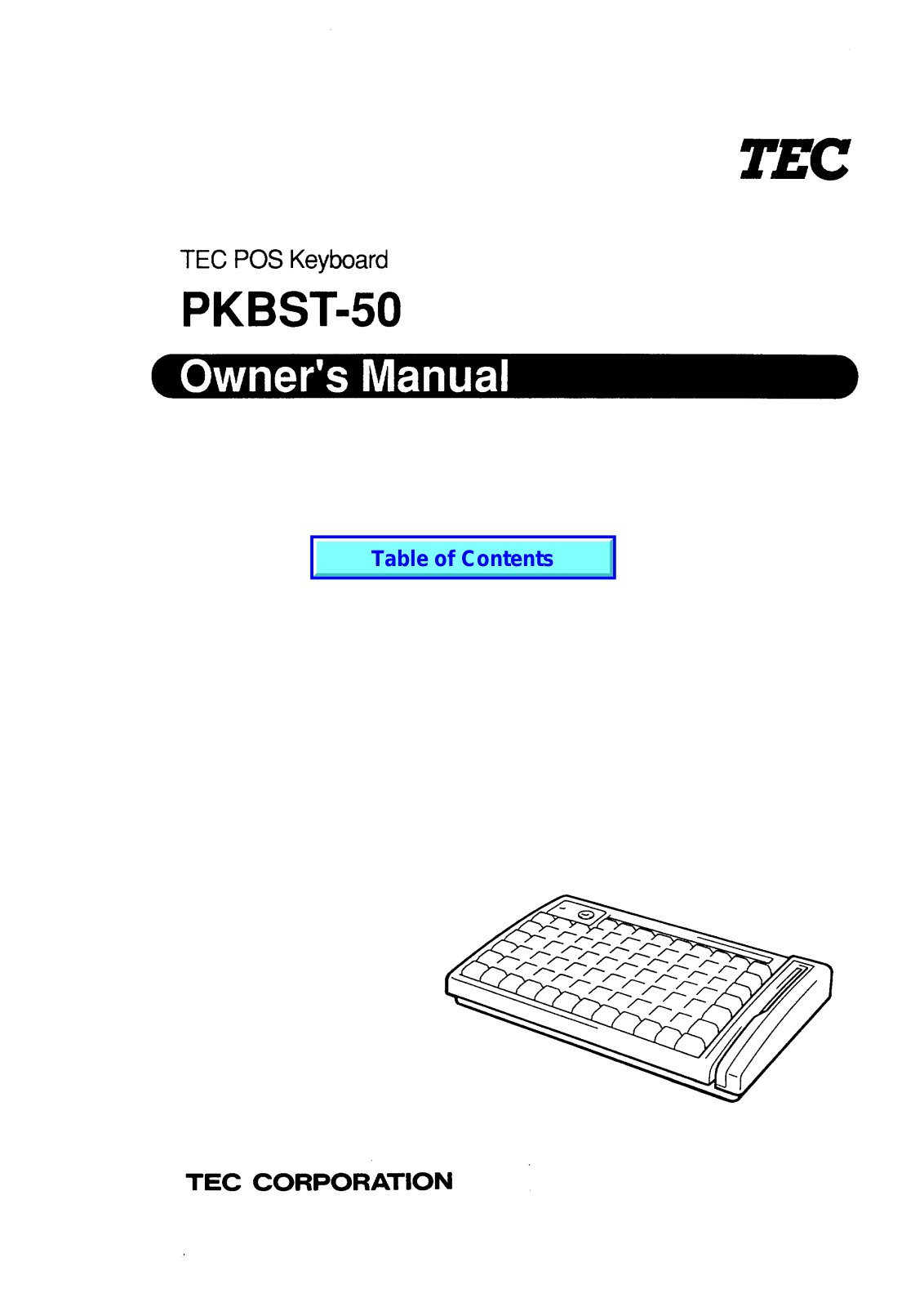 Toshiba PKBST-50 User Manual