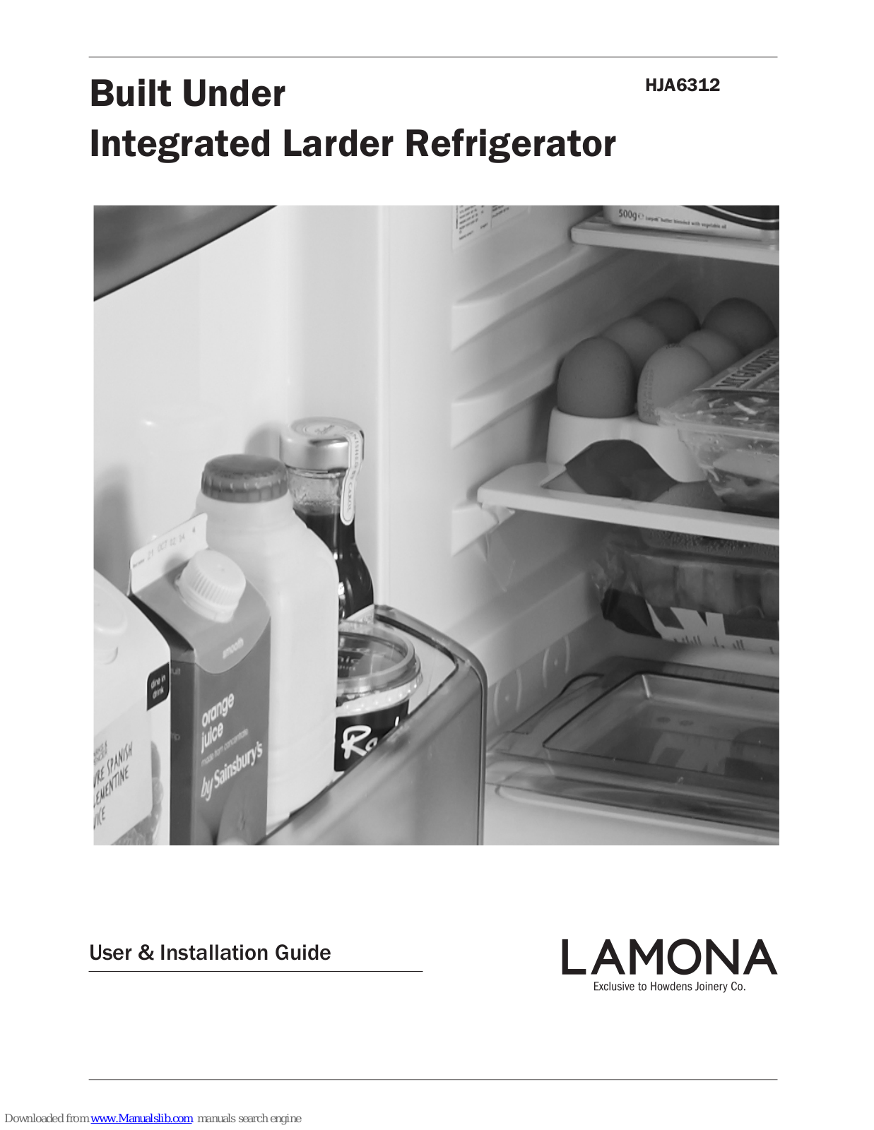 Lamona HJA6312, HJA 6132 User's Installation Manual