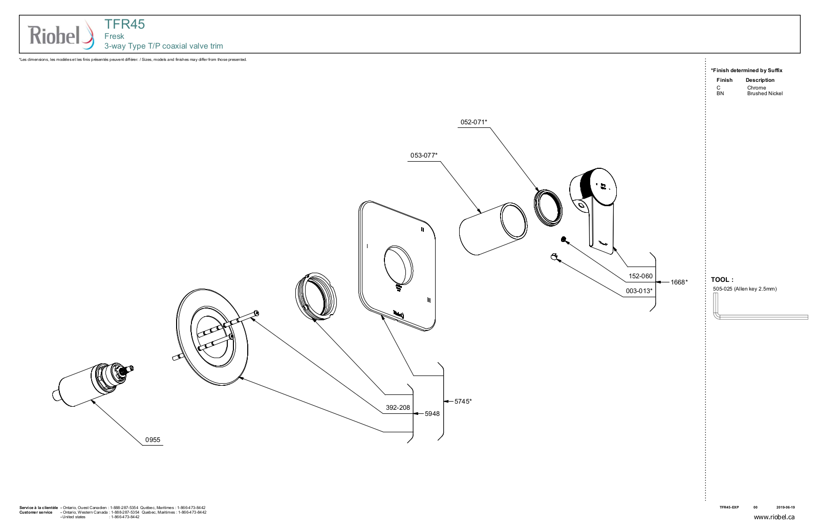 Riobel ROBL1638 Specifications - ManualMachine.com