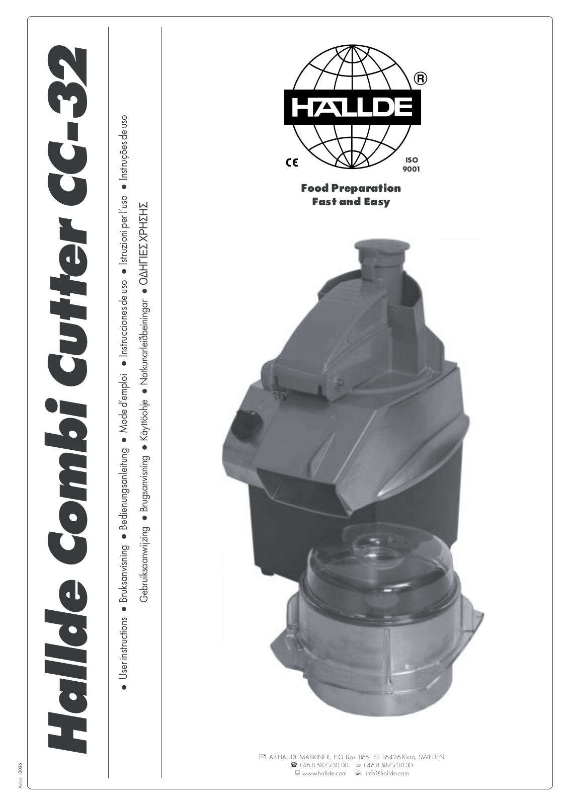 Hallde CC-32 Specifications