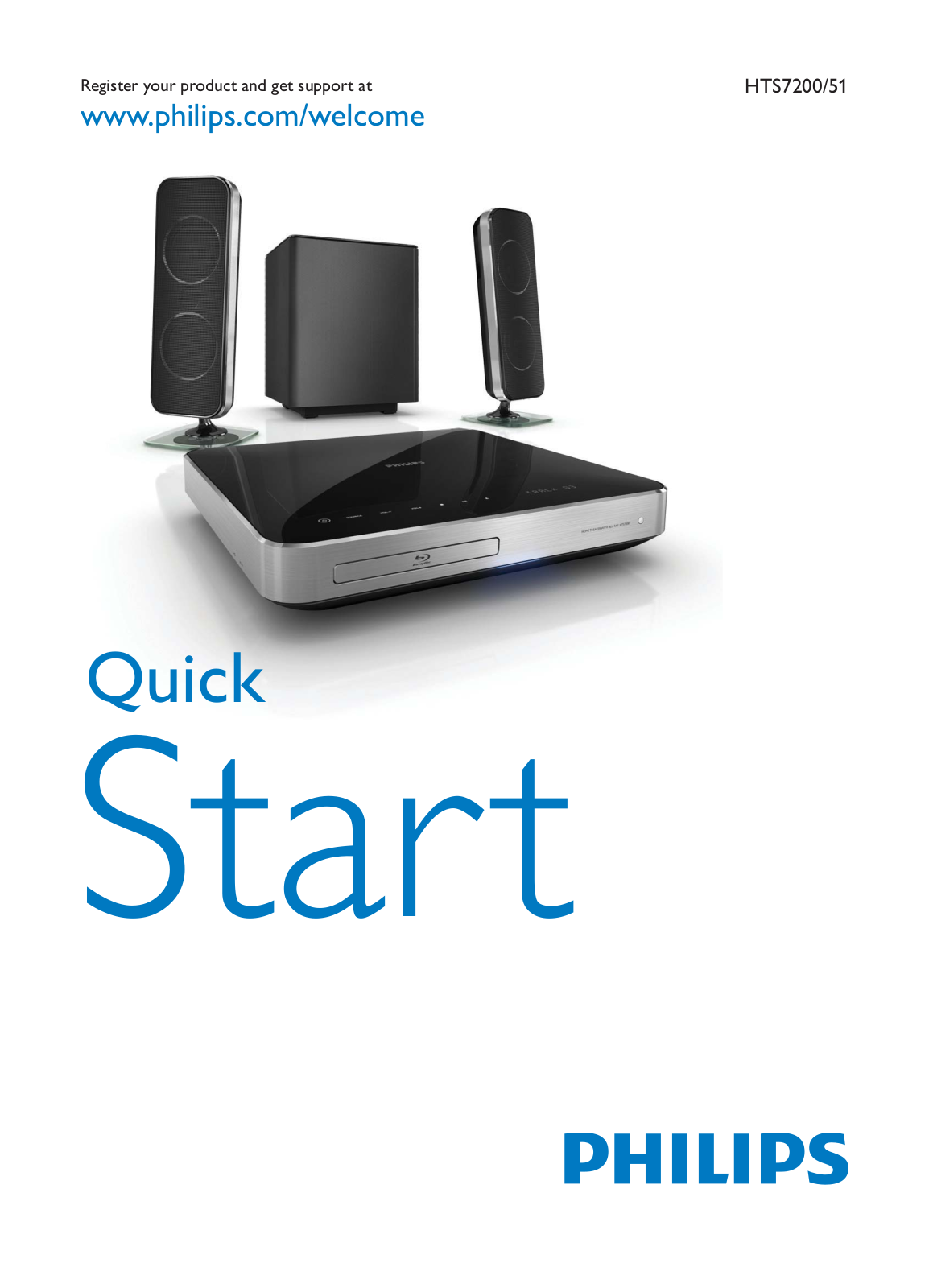 Philips HTS7200/51 Quick Start Guide - ManualMachine.com