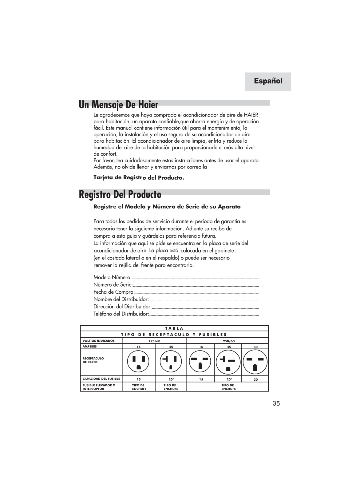 Haier HWF06XC9, ESAM3059 User Manual