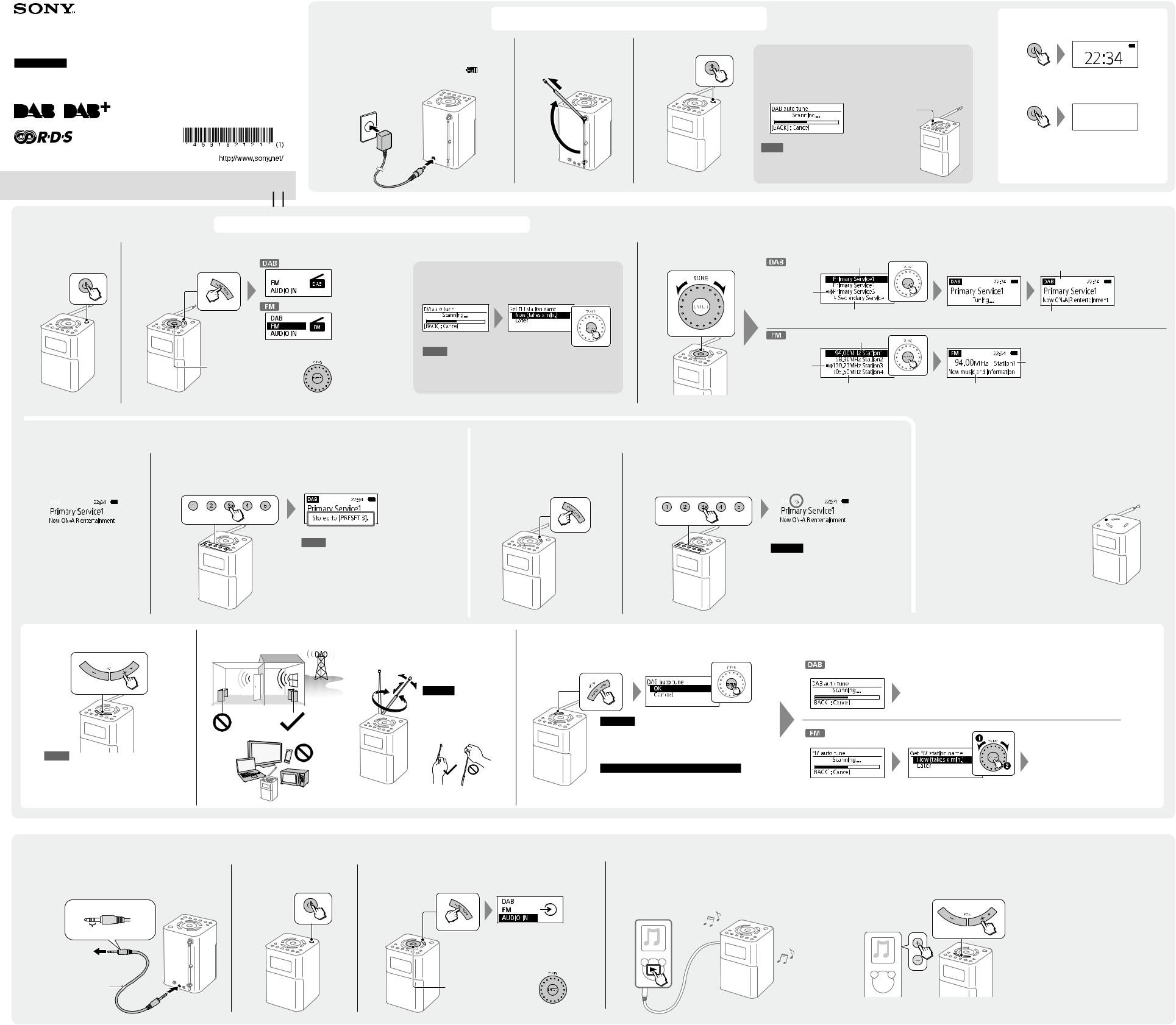 SONY XDR-V20D, XDRS41DW.EU8 User Manual