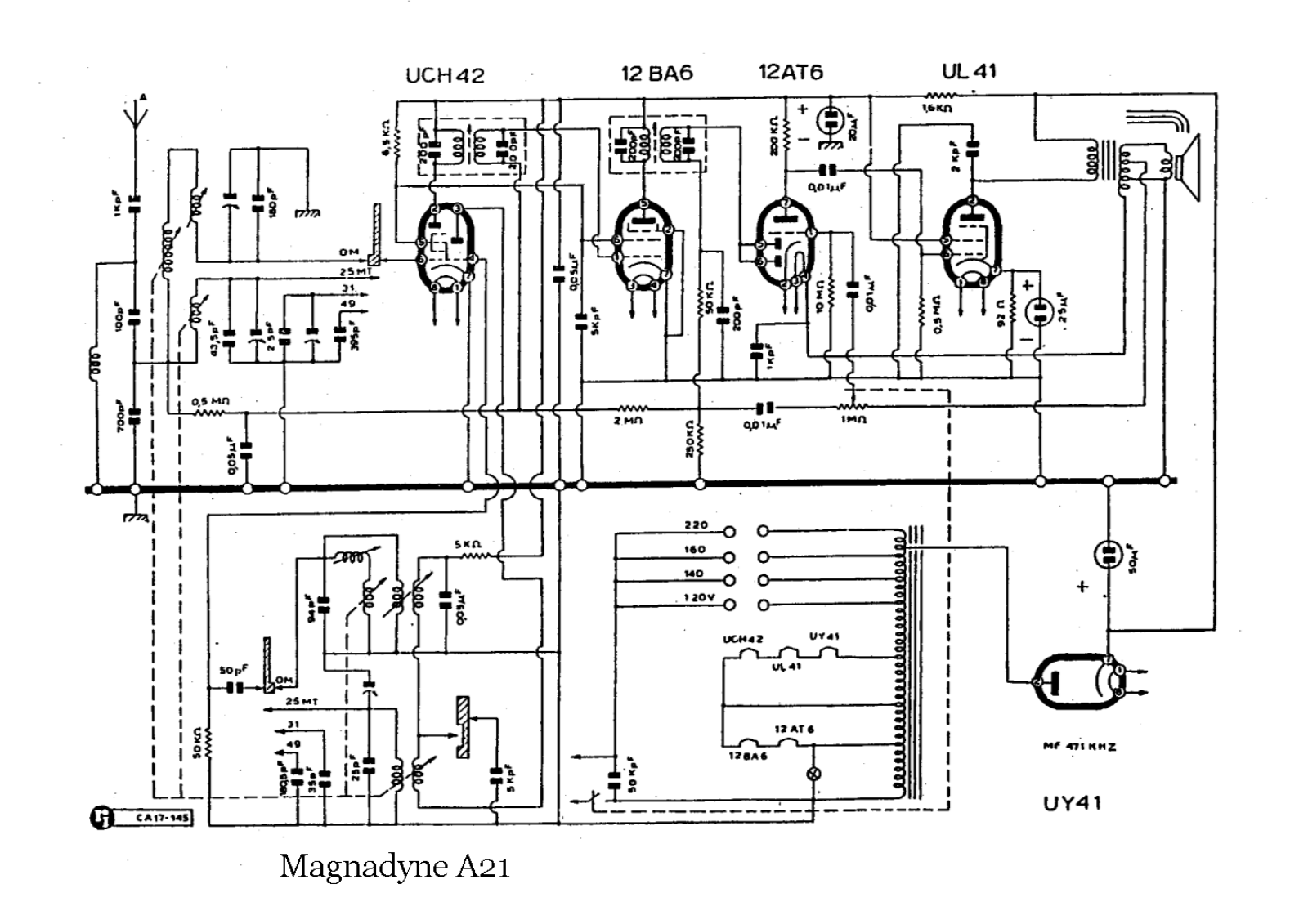 Magnadyne a21 schematic