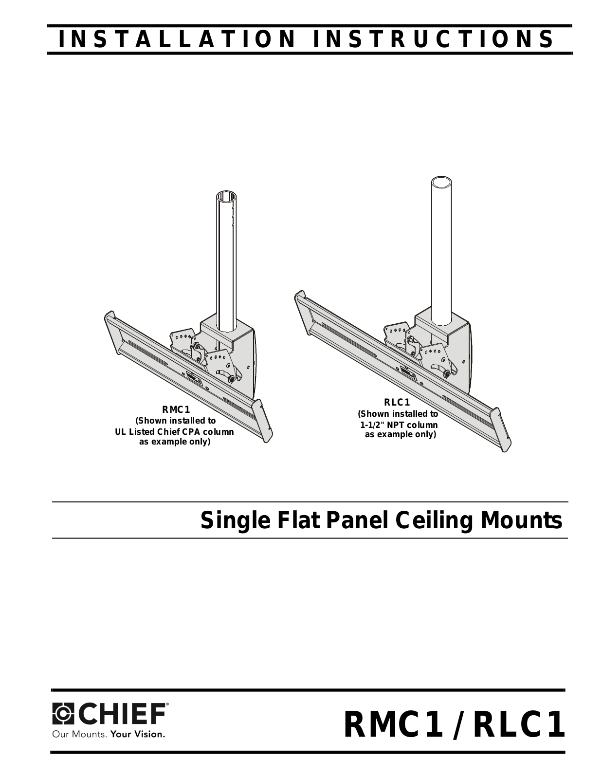 Chief RLC1 Installation Guide