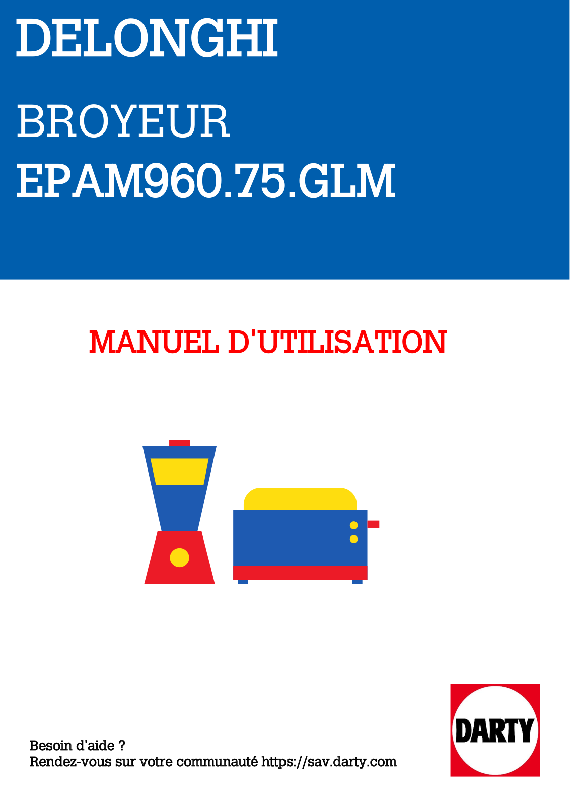 DELONGHI EPAM960.75.GLM User Manual