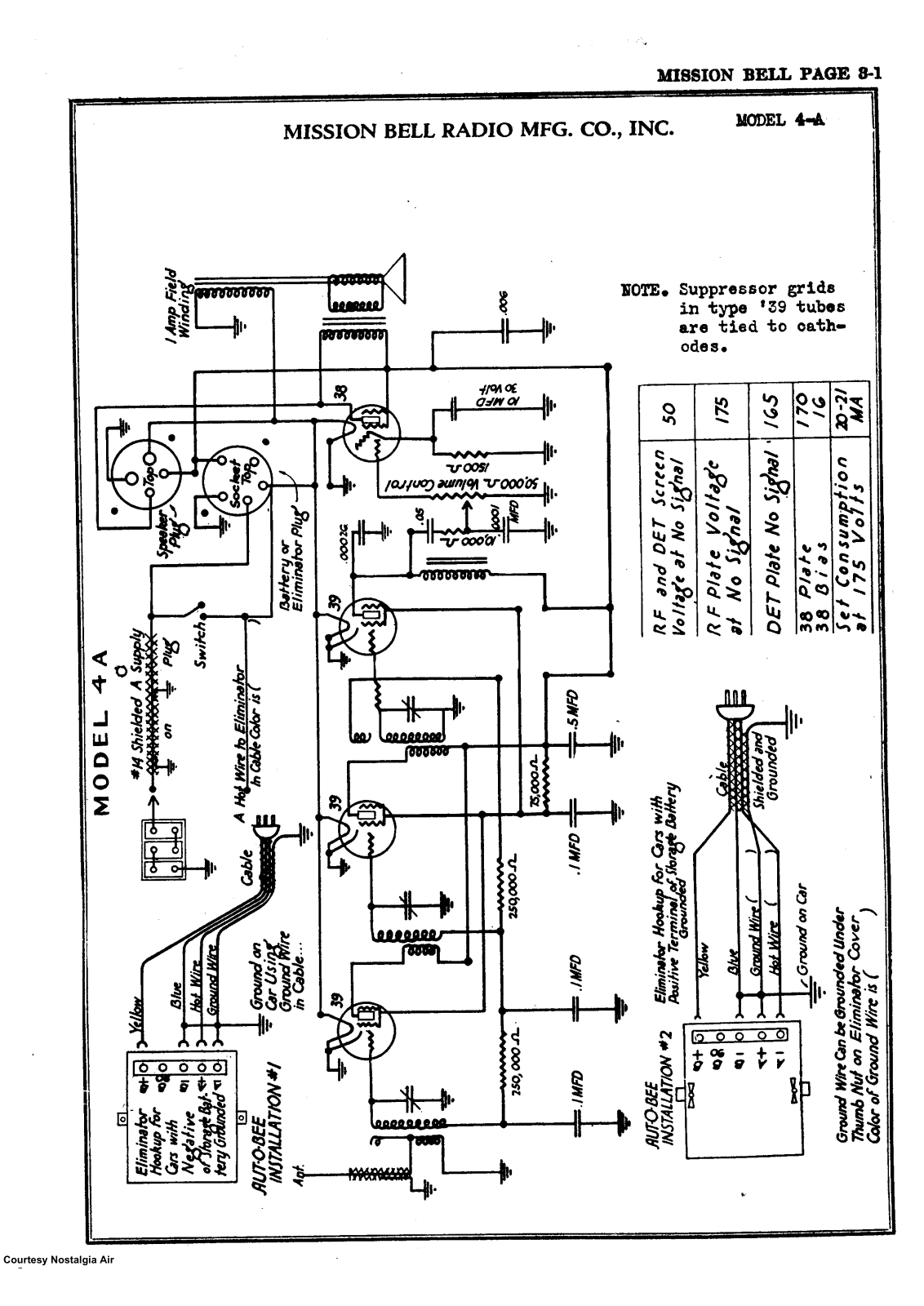 Mission Bell Radio 4A Schematic - ManualMachine.com