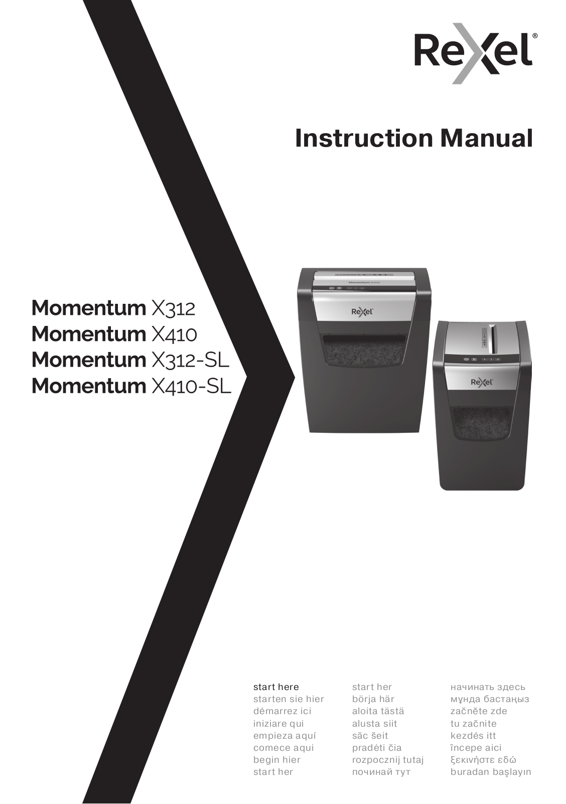 Rexel Momentum X312 User manual