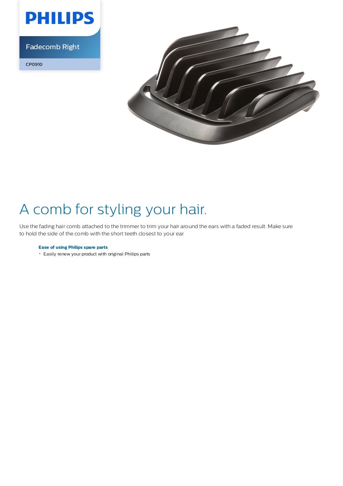 Philips CP0910/01 leaflet - ManualMachine.com