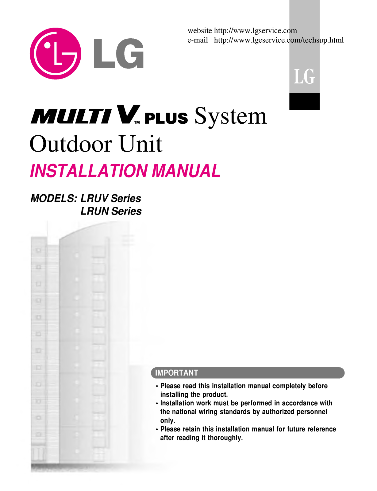 LG LRUN508T0, LRUN1208TR0, LRUC1008TS0 User Manual