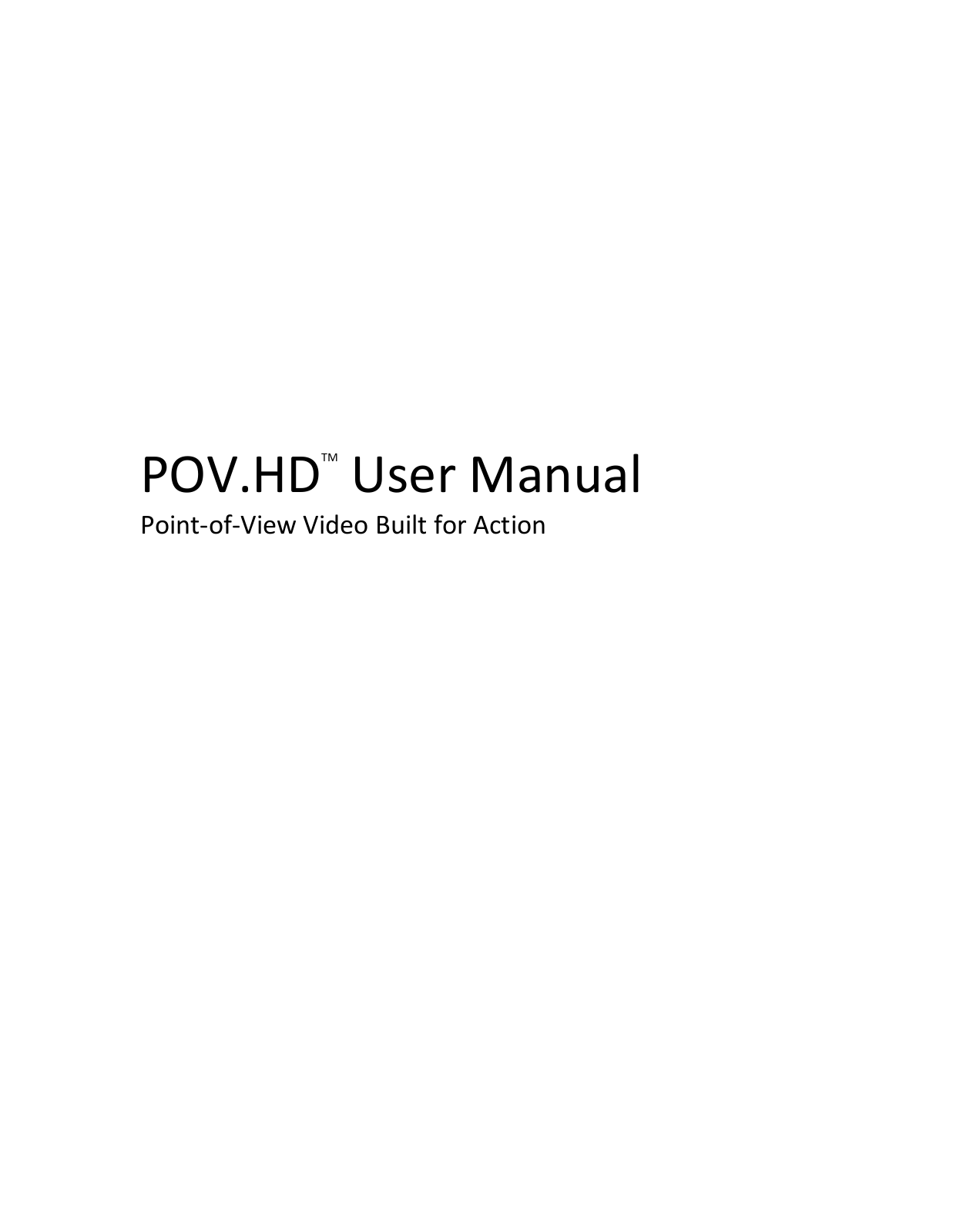 V.I.O. POV200B User manual