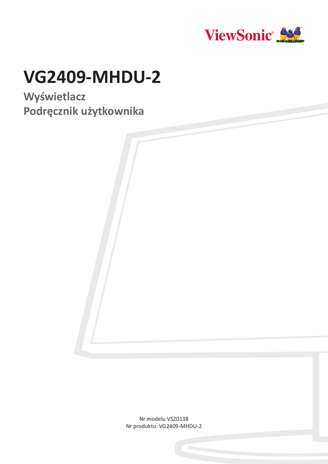 VIEWSONIC VG2409-MHDU-2 User guide - ManualMachine.com