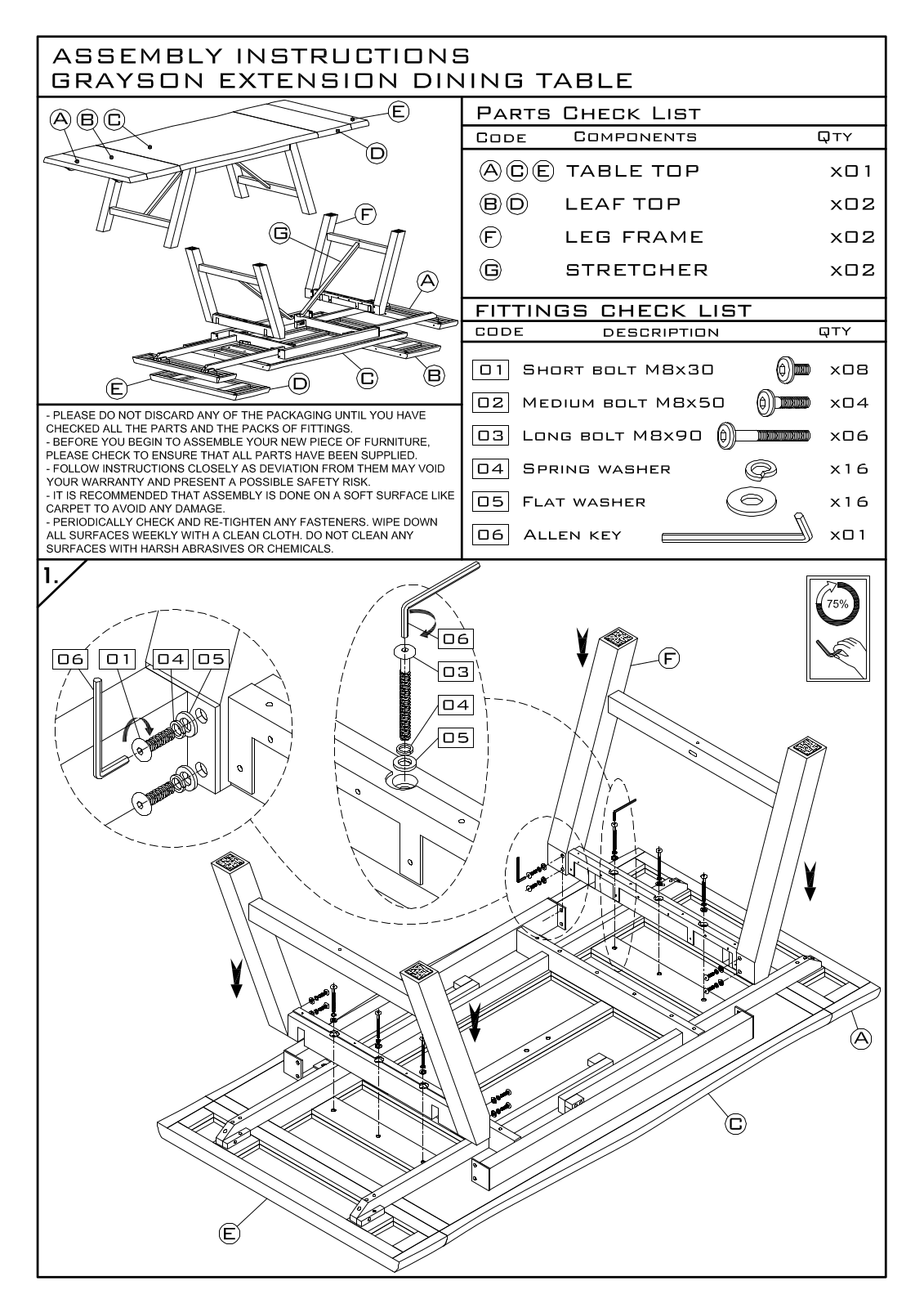 Essentials for Living 6094BSTLNG Assembly Guide