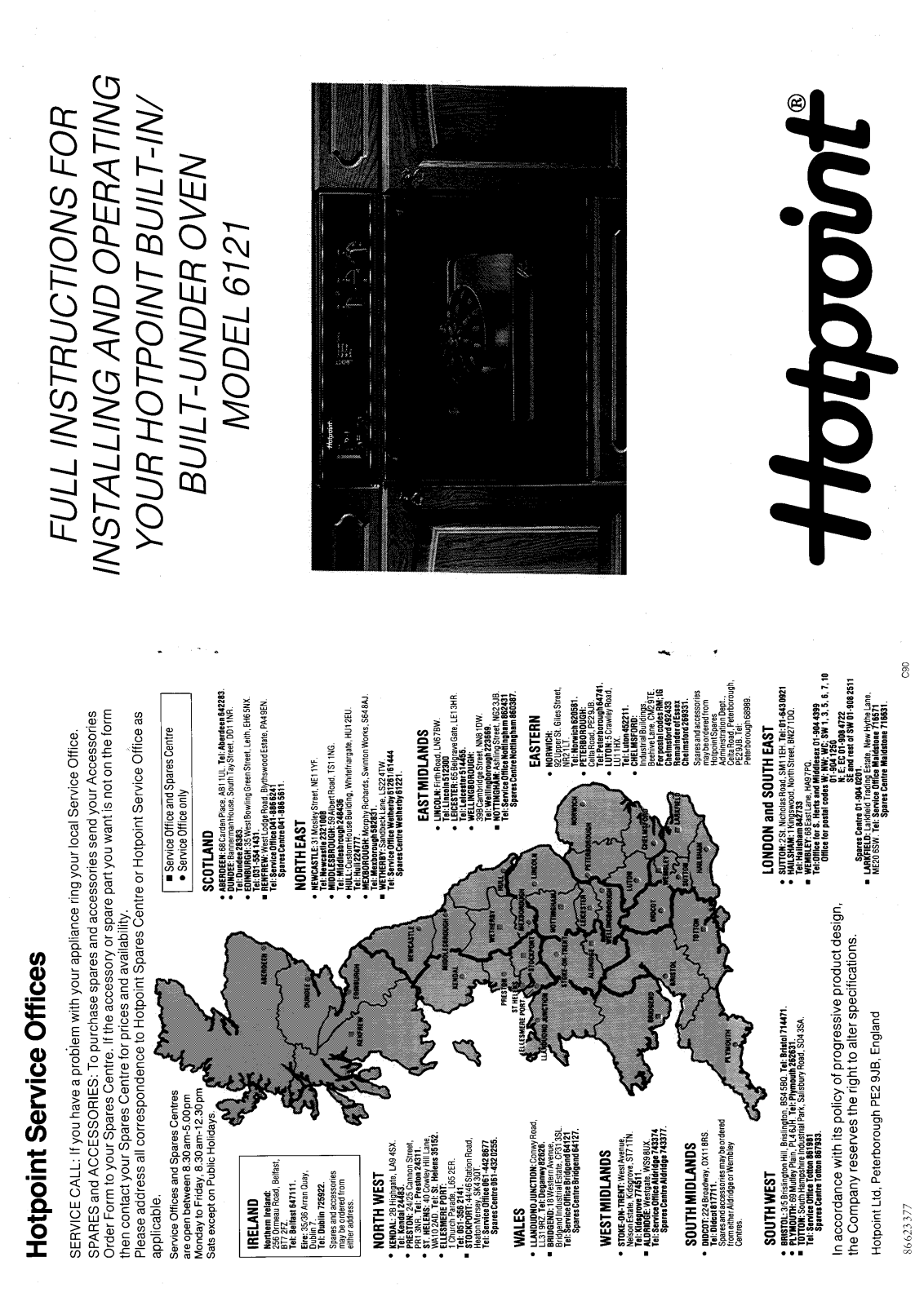 Hotpoint-Ariston HB6121 User Manual