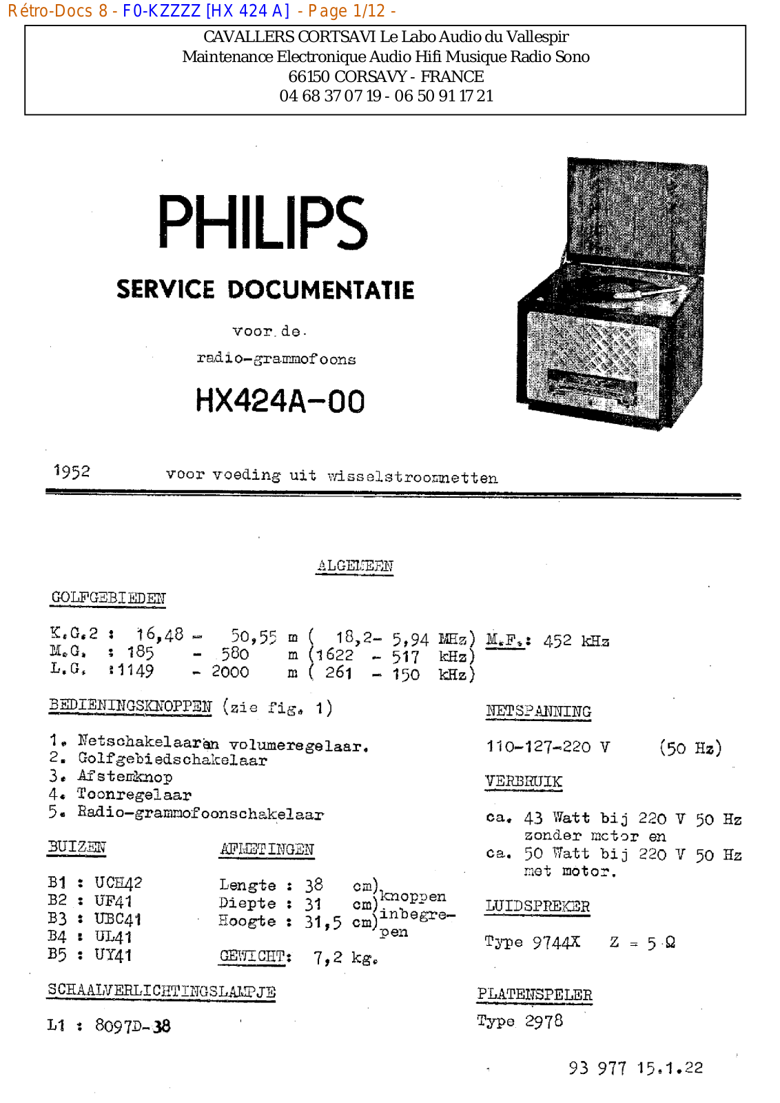 Philips hx 424 a Datasheet - ManualMachine.com