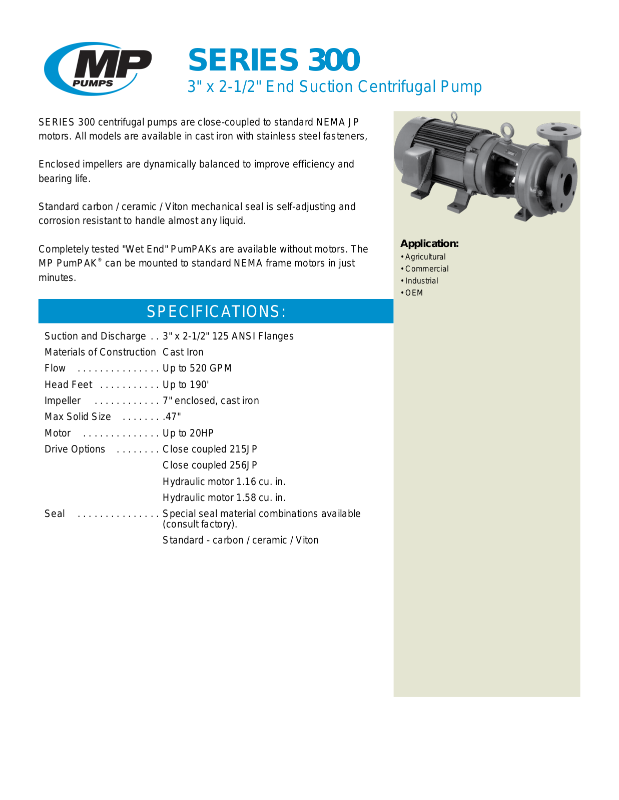 MP Pumps 300 User Manual