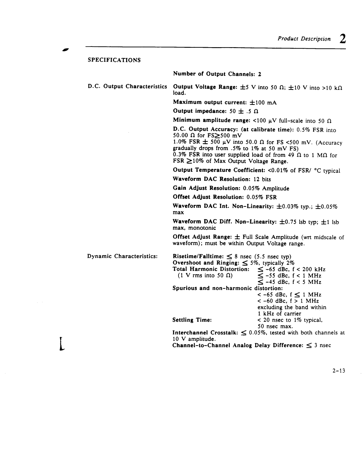 LeCroy 9112 Data Sheet