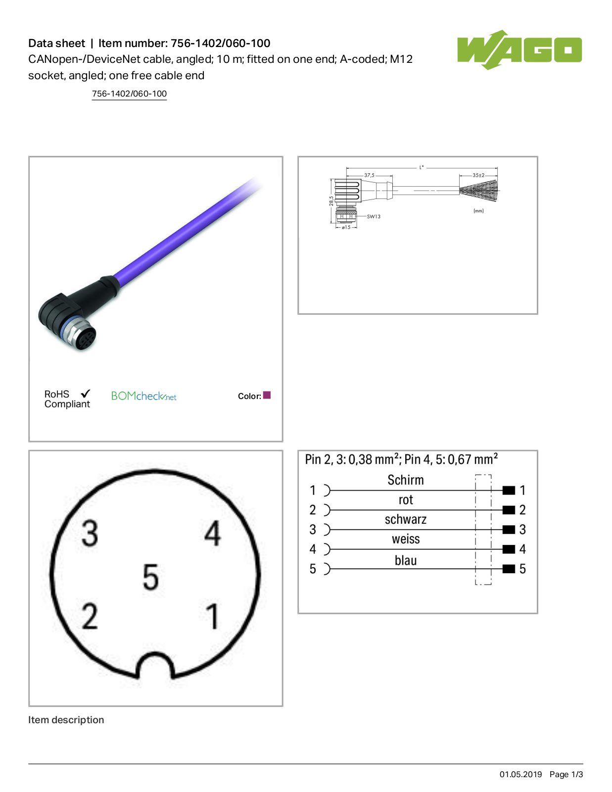 Wago 756-1402/060-100 Data Sheet