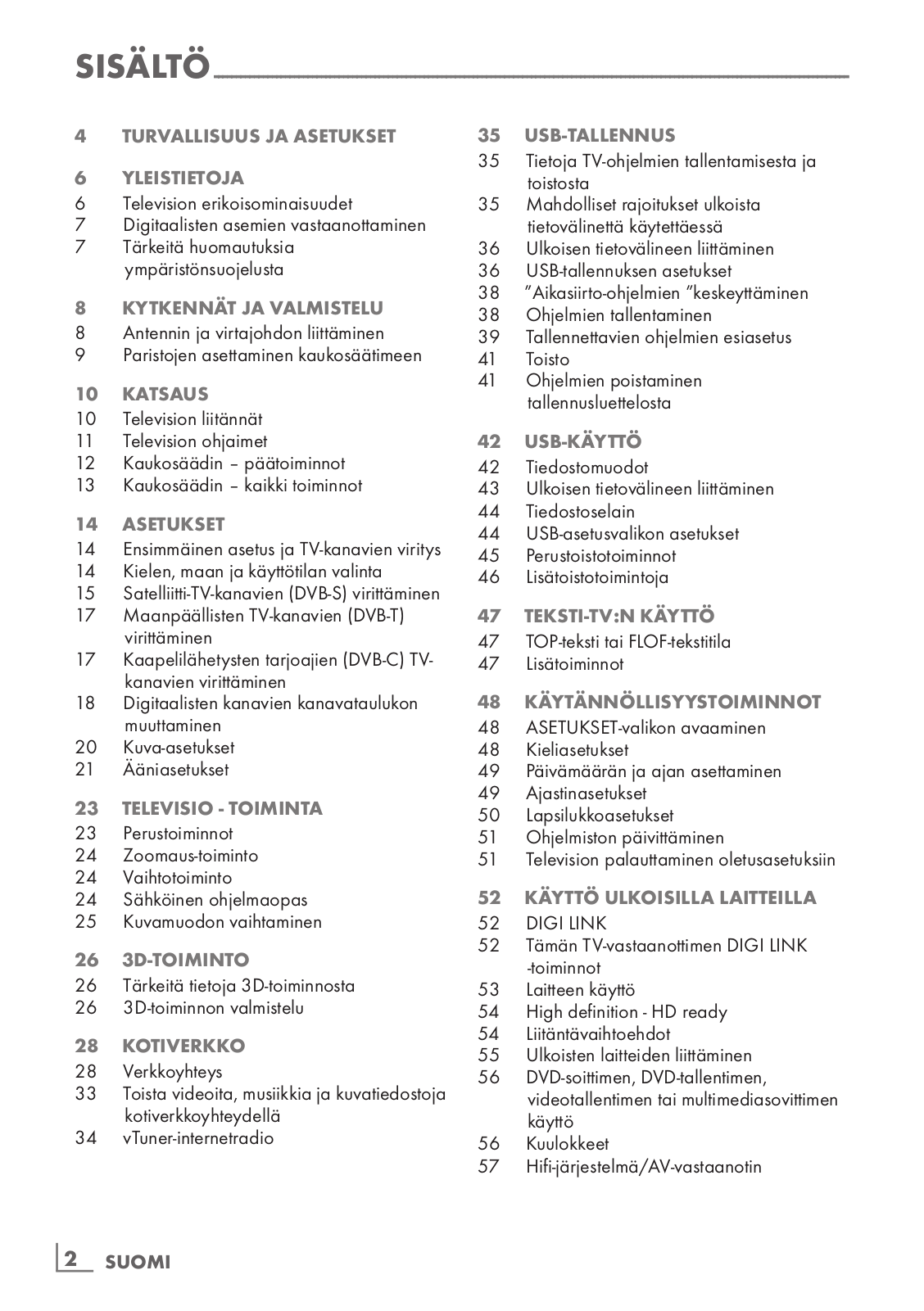 Grundig FINE ARTS 55 3D DL User Manual