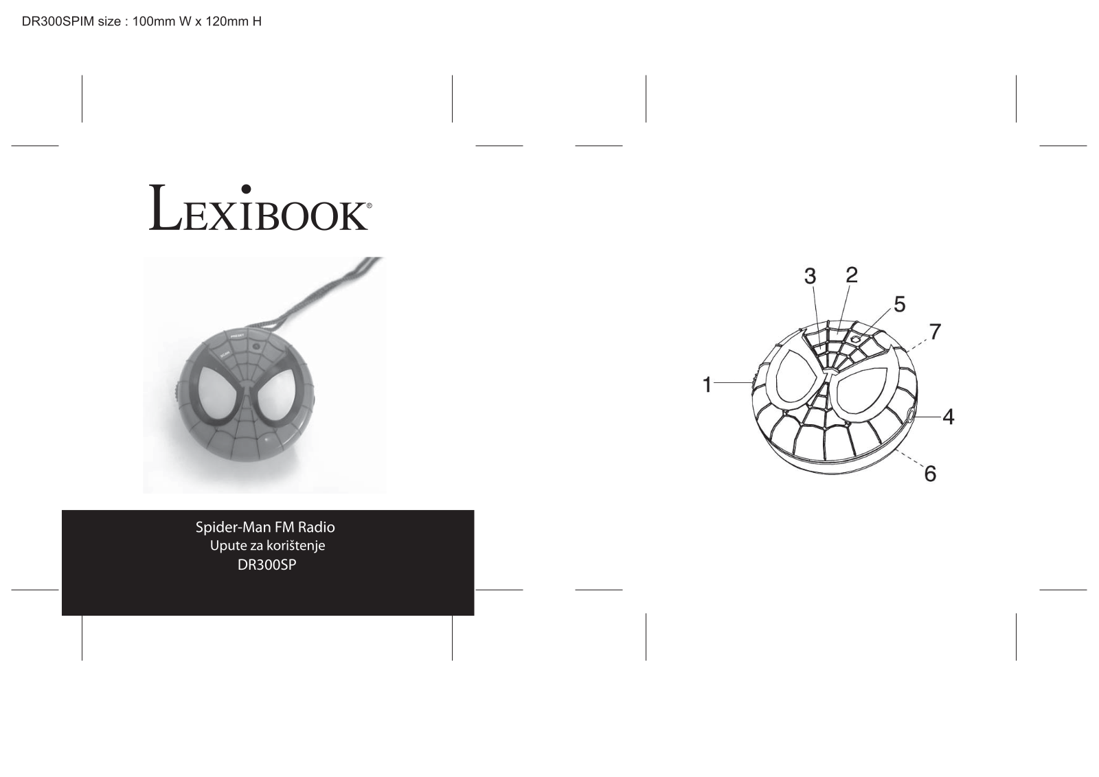 LEXIBOOK DR300 SP Operating Instructions