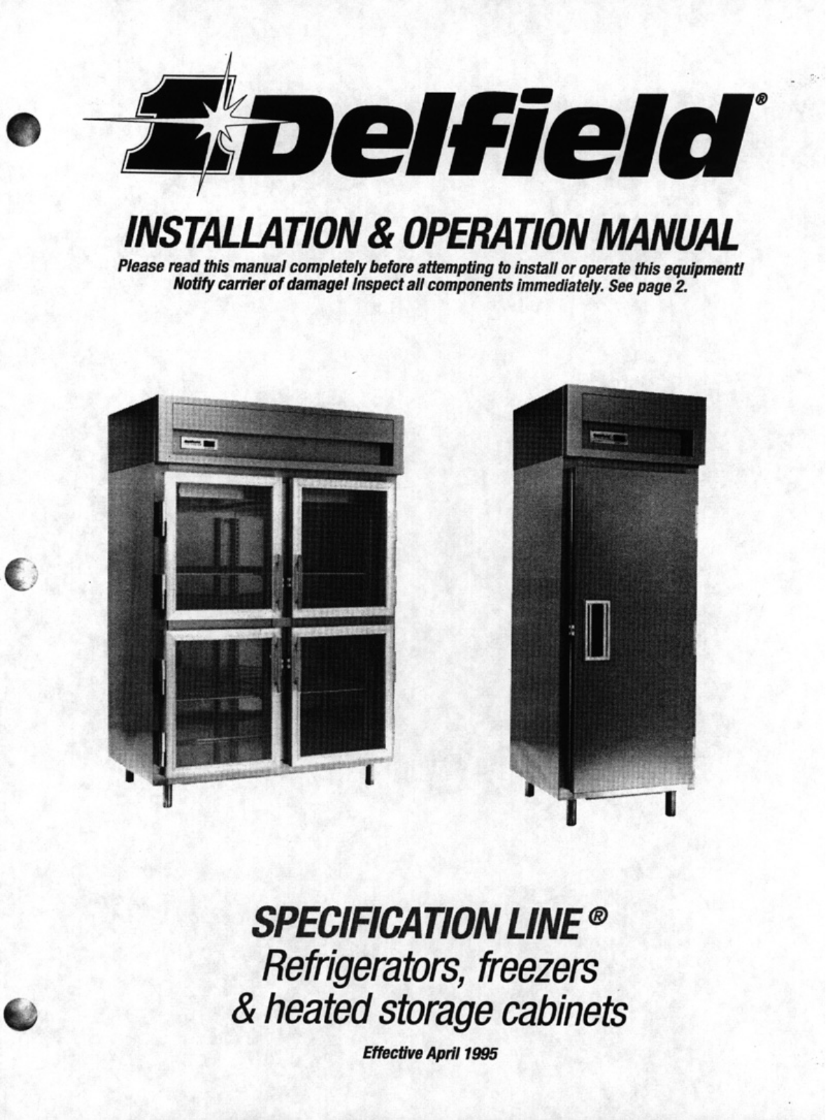 Delfield SLR48-S Service Manual