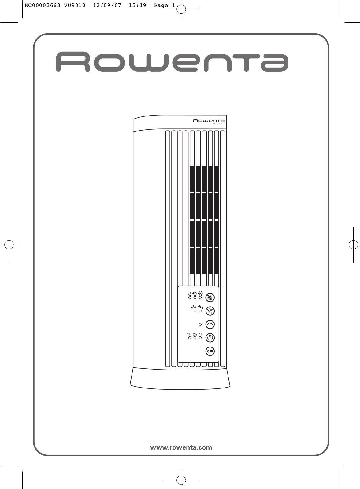 Rowenta VU 9010 F0 User Manual