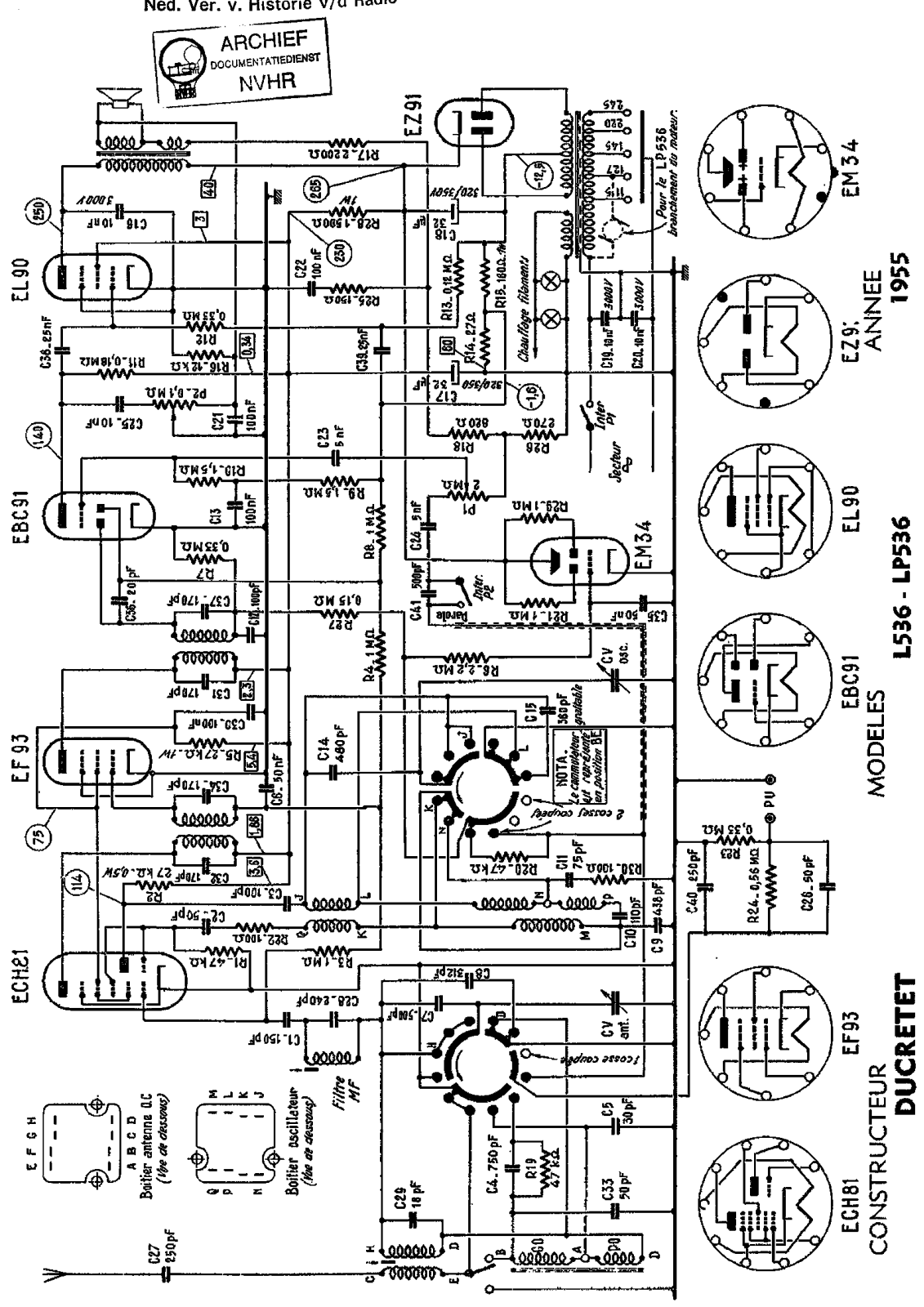 Ducretet LP536 Schematic 2 - ManualMachine.com