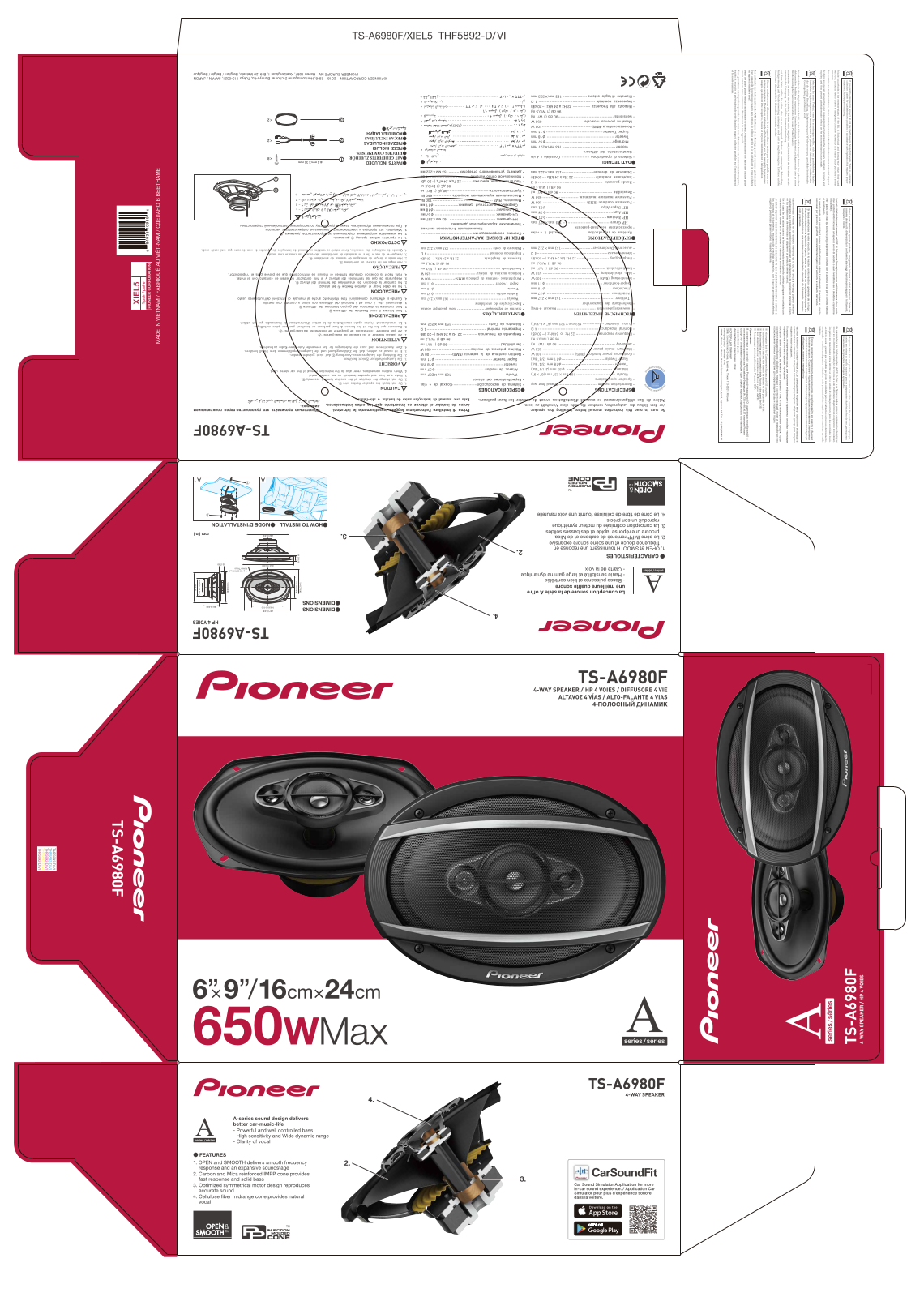 Pioneer TS-A6980F User Manual