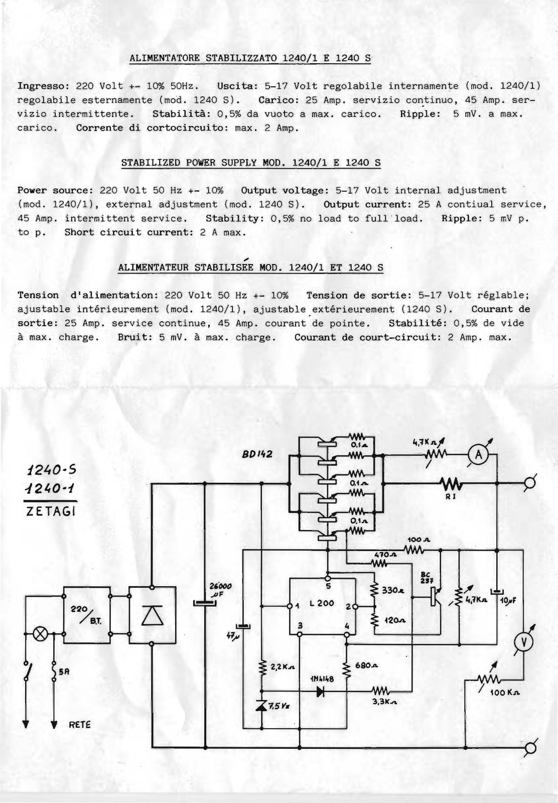 Zetagi 1240-1_1240S User guide