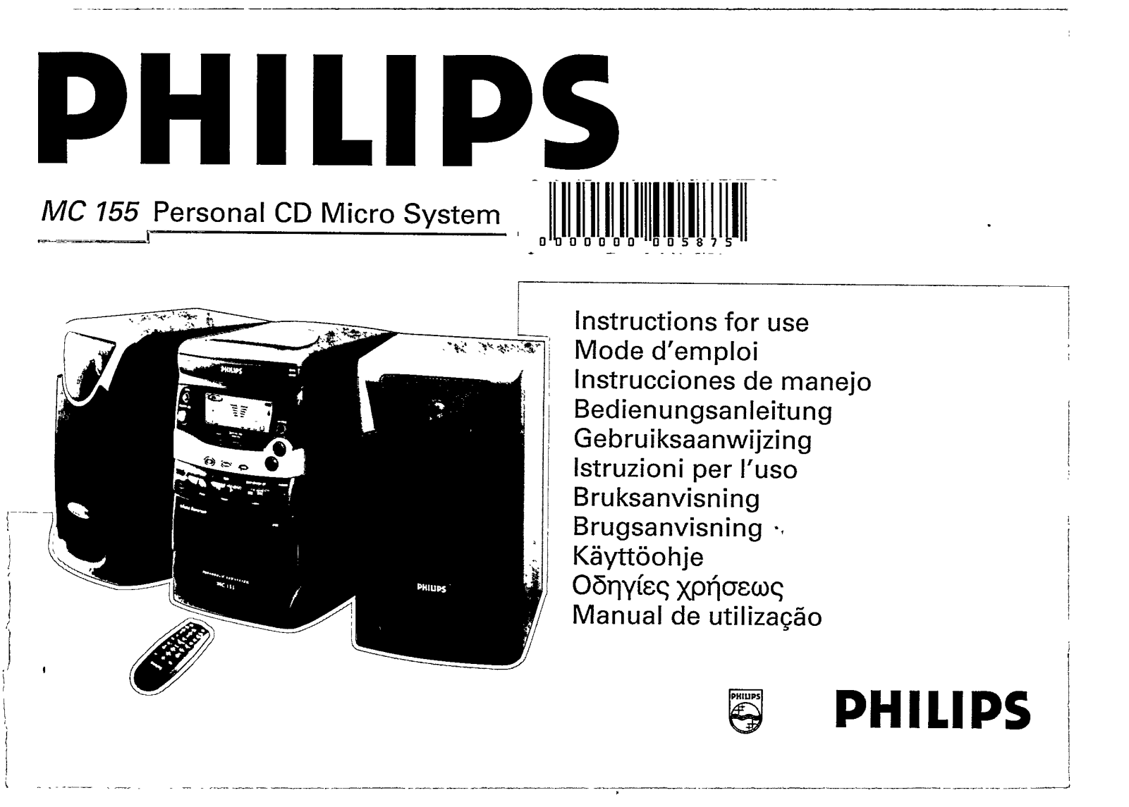 Philips MC155 User Manual