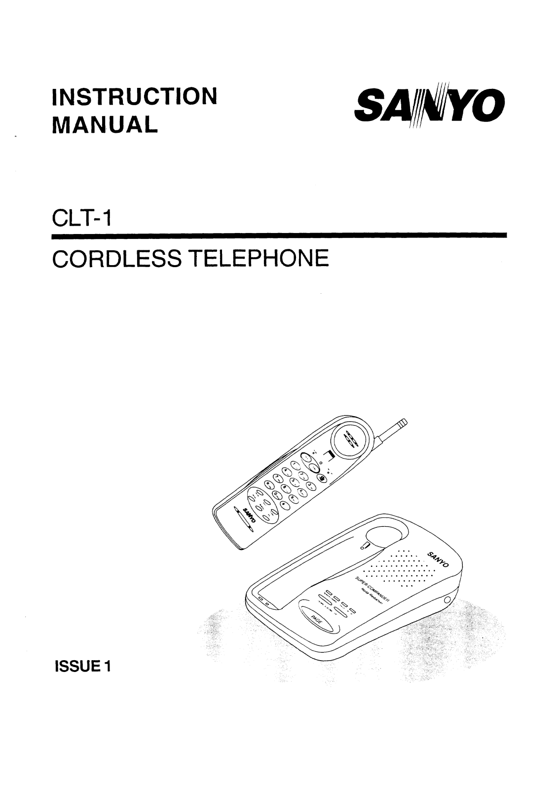 Sanyo CLT-1 Instruction Manual