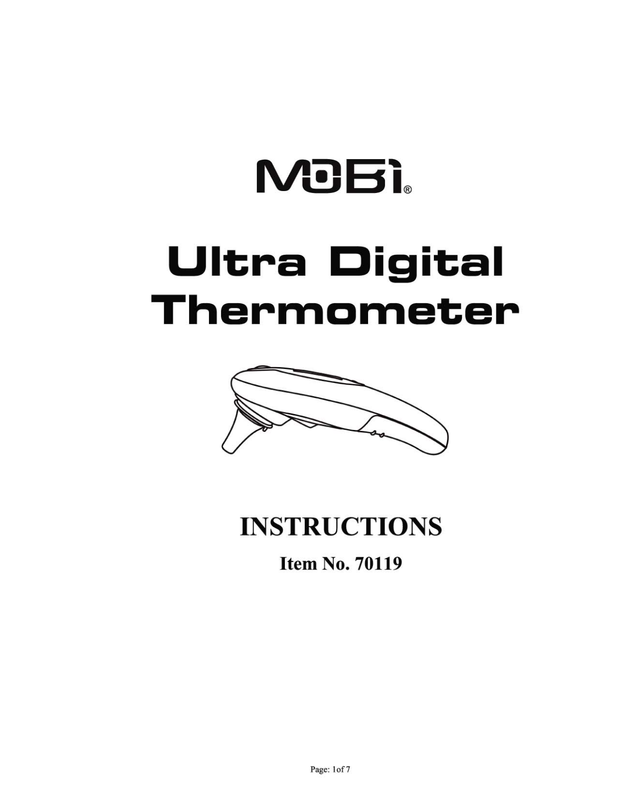 Mobi Technologies 70119 User Manual