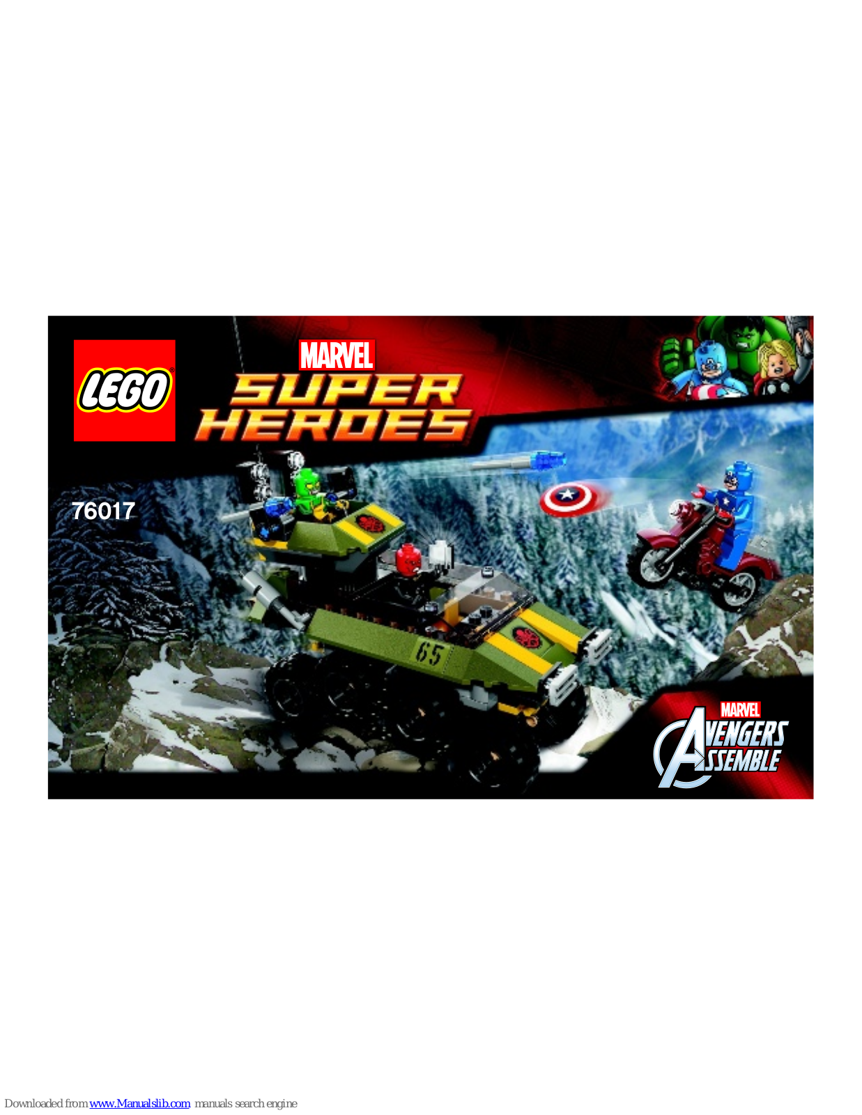 LEGO Marvel Super Heroes 76017, 76015 Instructions Manual