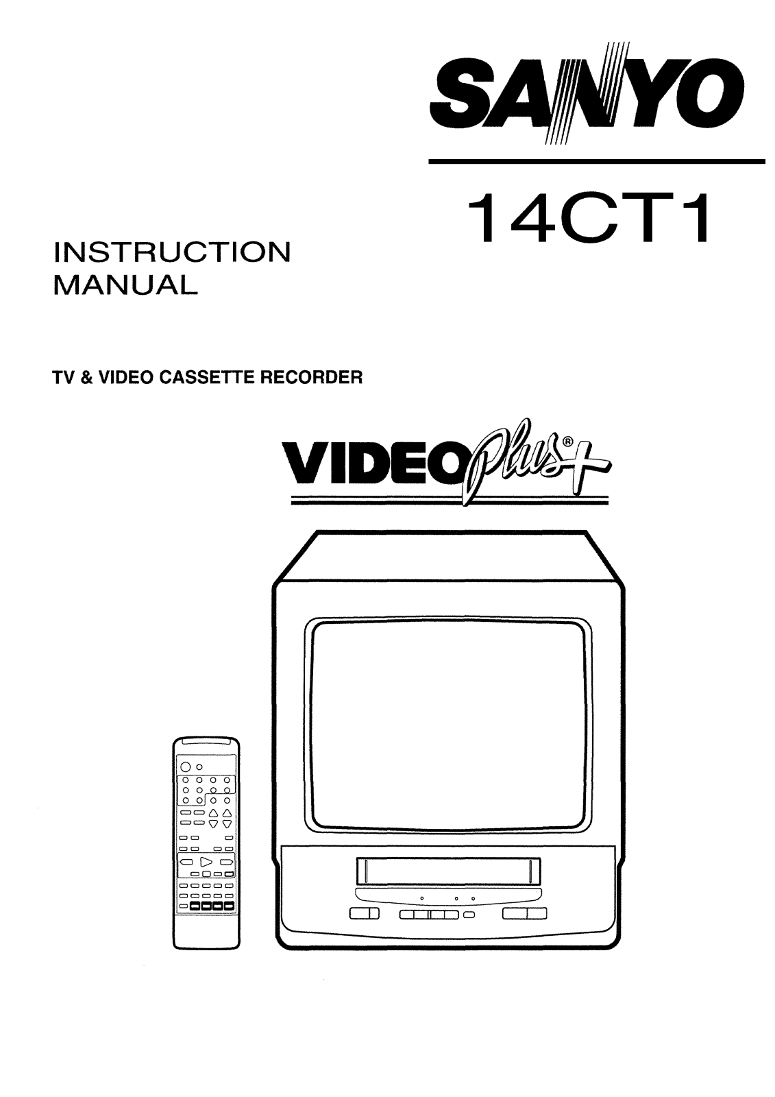 Sanyo 14CT1 Instruction Manual