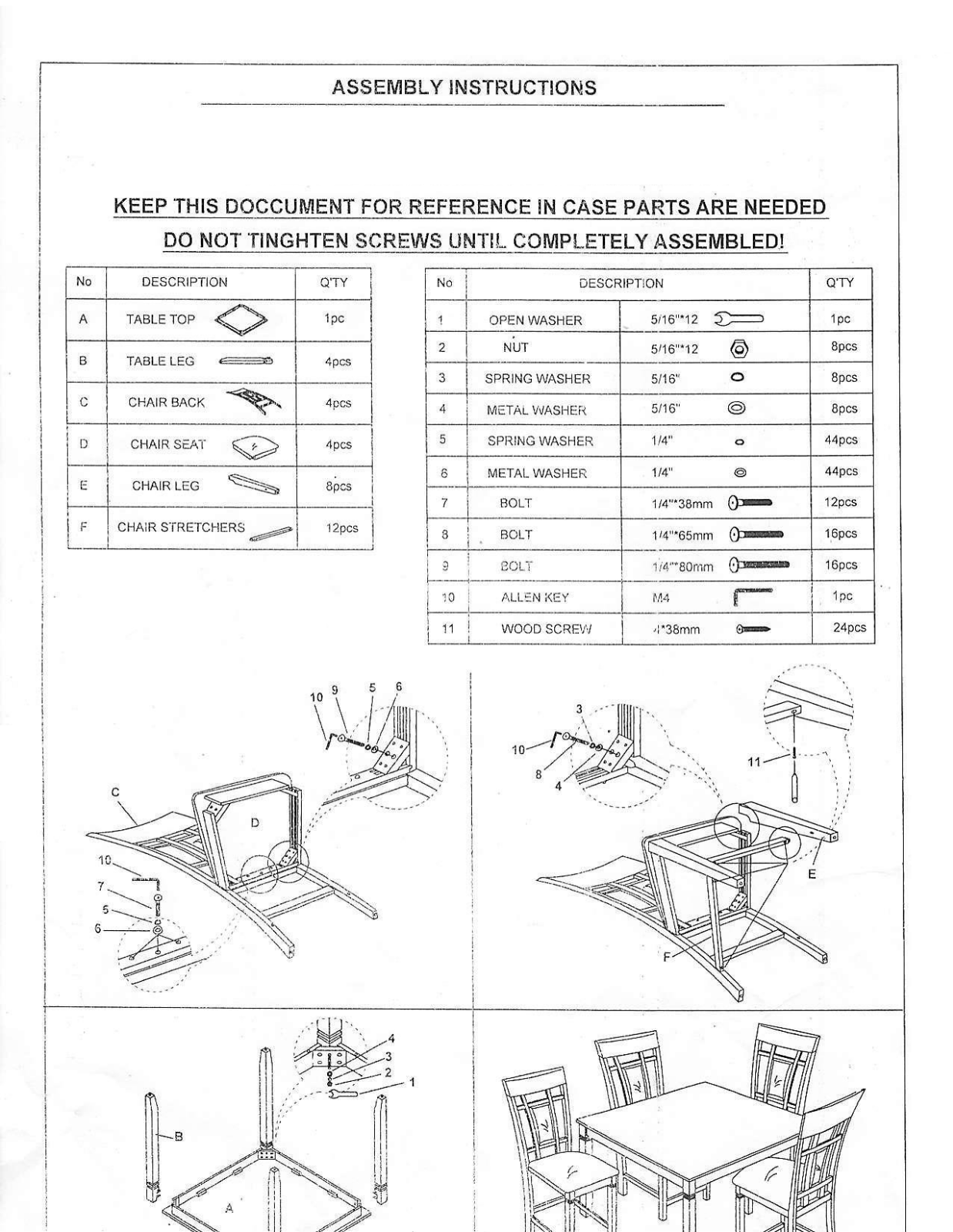 Fleur De Lis Living FDLV2009 Assembly Instructions - ManualMachine.com
