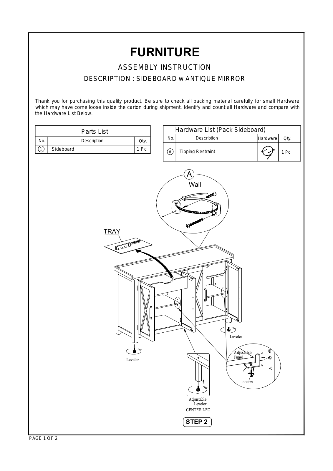 Greyleigh™ KFBS1010 Installation & Assembly - ManualMachine.com