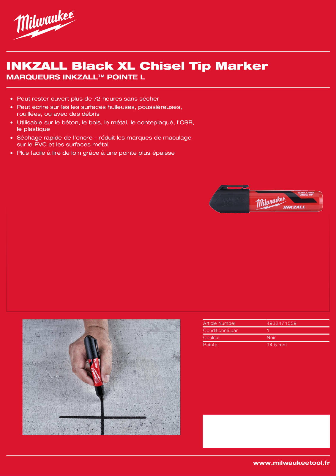 Milwaukee 4932471559 Specification - ManualMachine.com