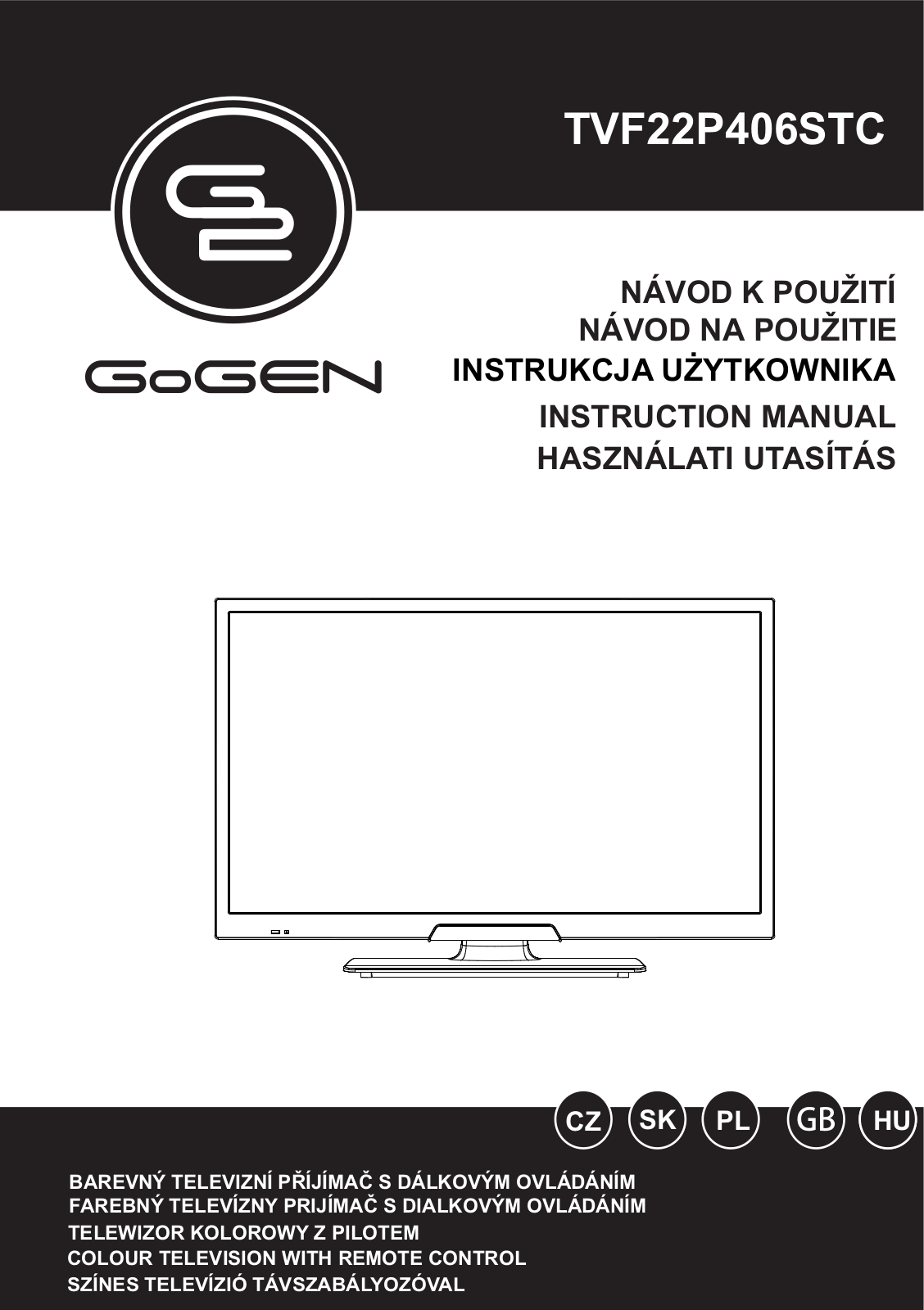 Gogen TVF 22P406 STC Operating Instructions