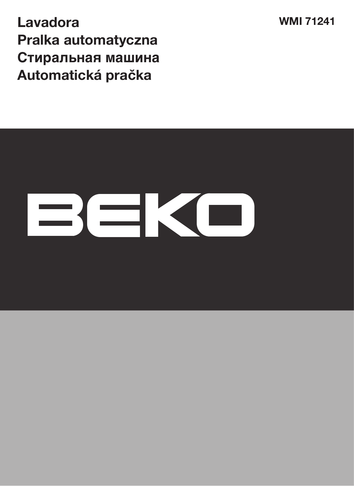 Beko WMI 71241 User Manual