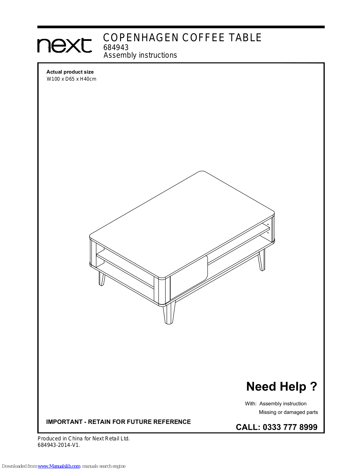 Next 684943 Assembly  Manual - ManualMachine.com