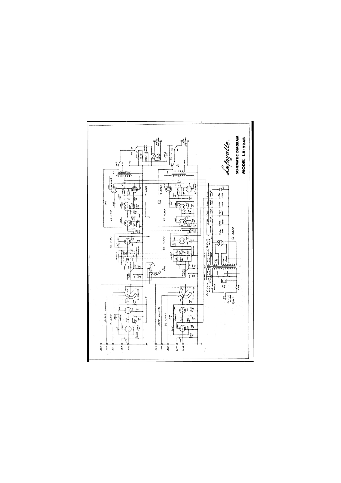 Lafayette KLA-224-B Schematic