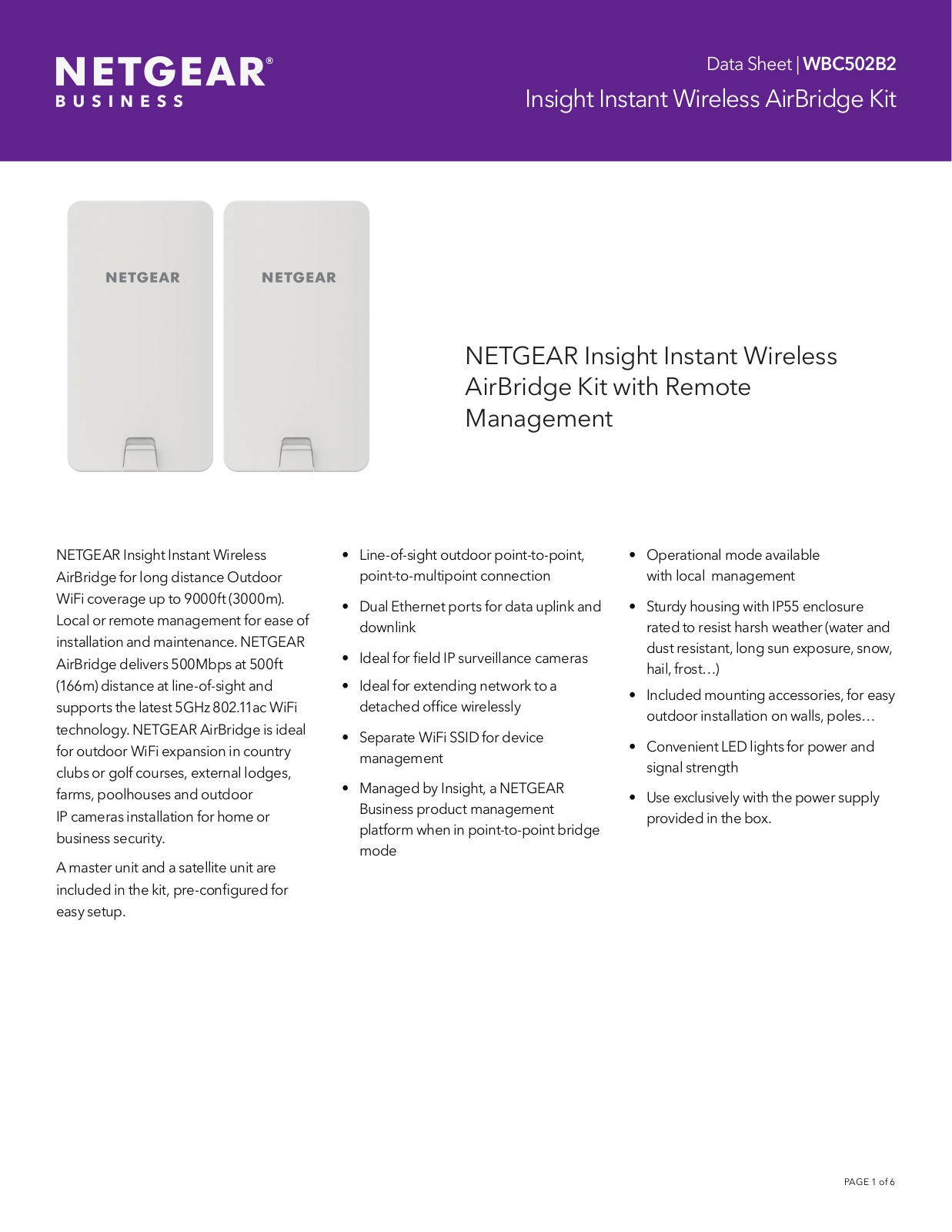 Netgear WBC502B2 User Manual