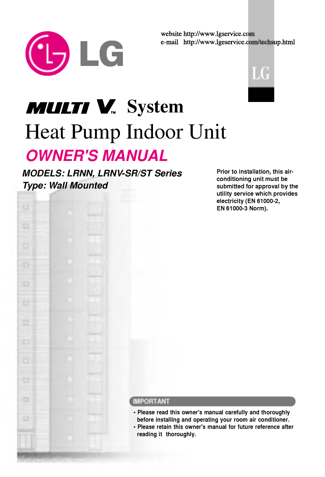 LG LRNV126SRA0 Owner’s Manual