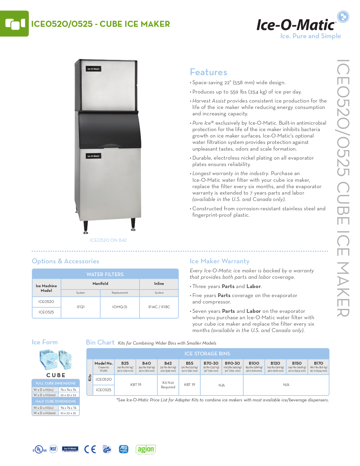 Ice-O-Matic ICE0520A User Manual