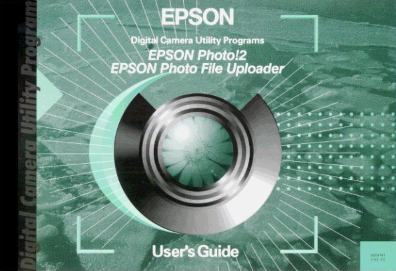 Epson Photo!2, Photo File Uploader Manual