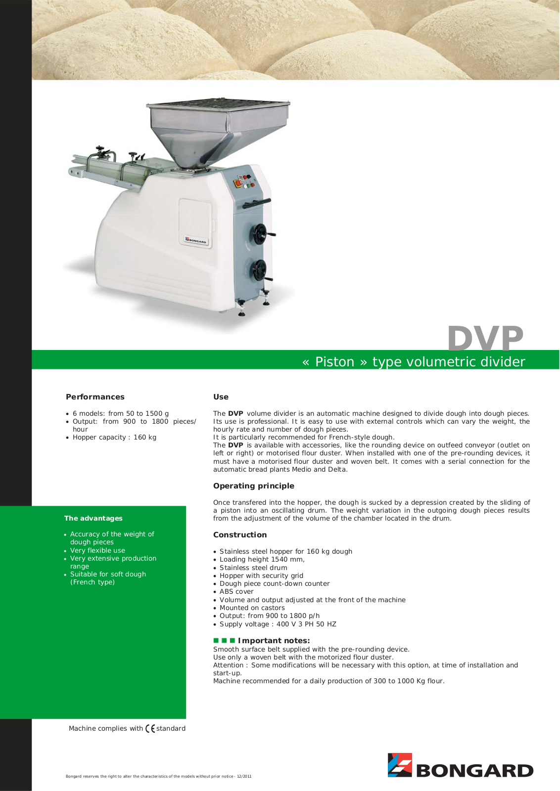 Bongard DVP 4 User Manual