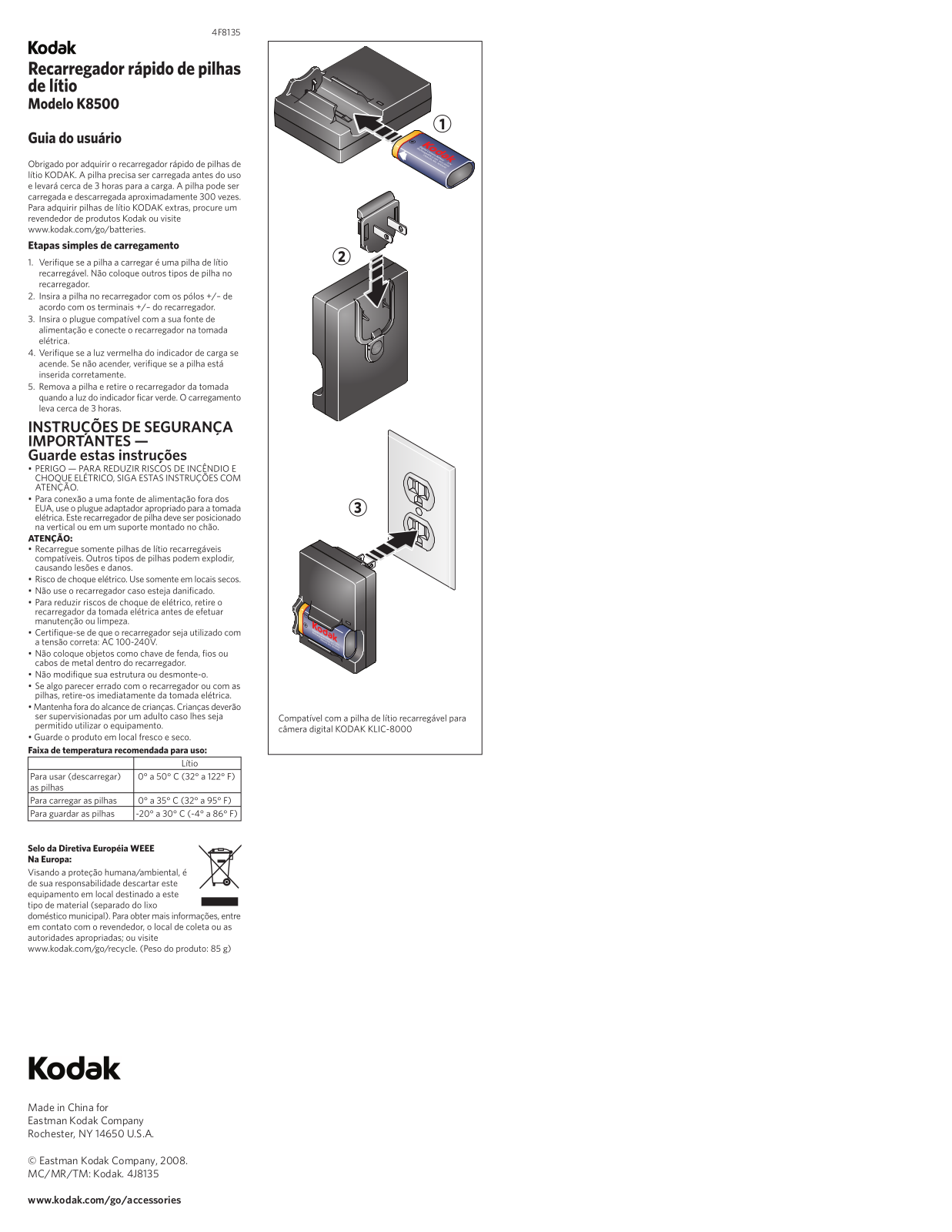 Kodak K8500 User Manual