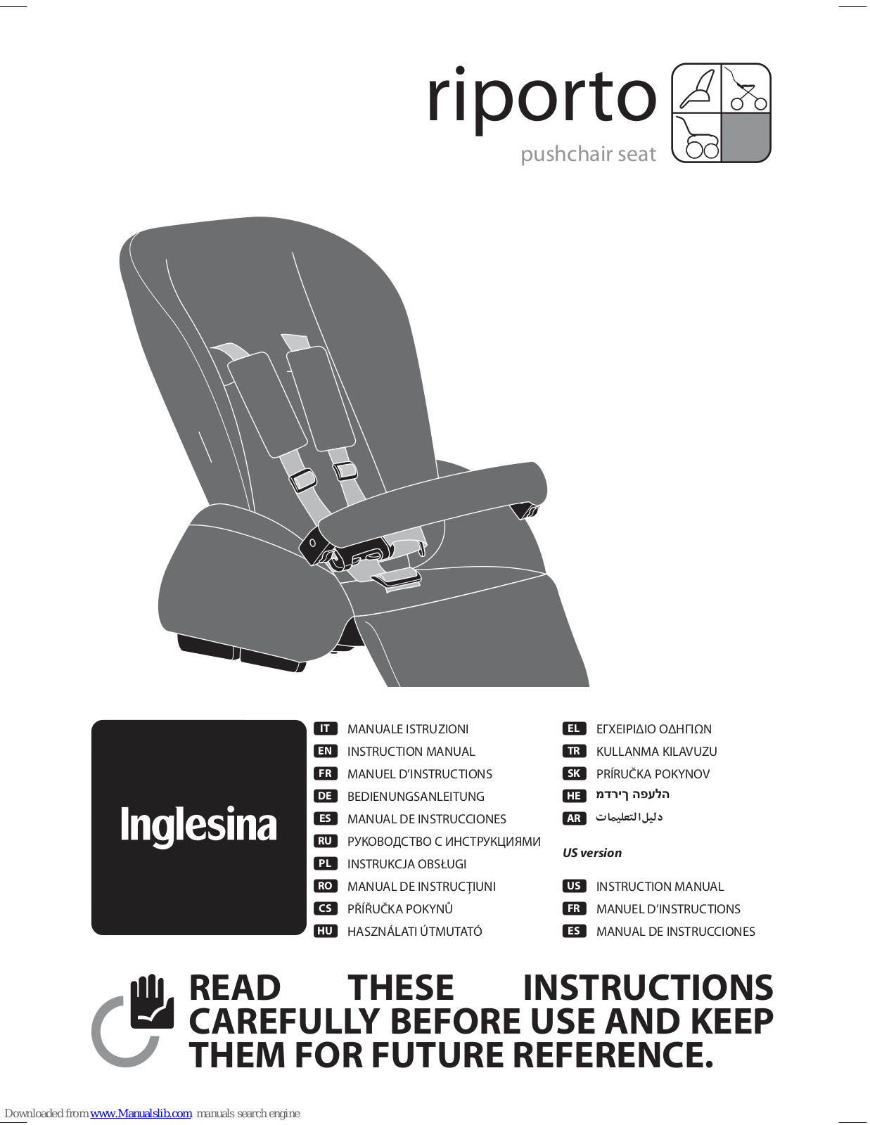 Inglesina riporto Instruction Manual